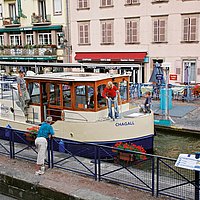 Mit dem Einkabinenboot Kormoran 940 durch
Saverne (Elsass).