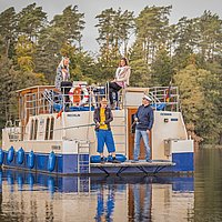 Angeln auf dem Hausboot Kormoran, viel platz für Tackle und Co.