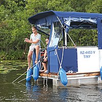 Das Febomobil Open von Kuhnle-Tours, ideal zum Angeln